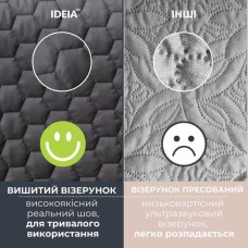 Покривало на ліжко сірий/беж Silhouette 240 x 260 IDEIA двостороннє, міцна стібка тканини, антиалергенне волокно Покривало на ліжко сірий/беж Silhouette 240 x 260 IDEIA двостороннє, міцна стібка тканини, антиалергенне волокно