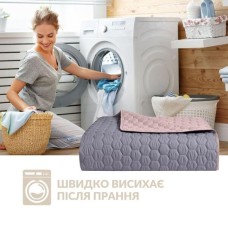 Покривало на ліжко сірий/беж Silhouette 240 x 260 IDEIA двостороннє, міцна стібка тканини, антиалергенне волокно Покривало на ліжко сірий/беж Silhouette 240 x 260 IDEIA двостороннє, міцна стібка тканини, антиалергенне волокно