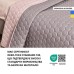 Покривало на ліжко Silhouette какао/беж 220 x 240 IDEIA двостороннє, міцна стібка тканини, антиалергенне волокно