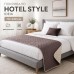 Покривало Саше Hotel Style 70 x 240 см мікрофібра двостороннє стьобане готельне шоколад, беж