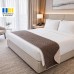 Покривало Саше Hotel Style 70 x 240 см мікрофібра двостороннє стьобане готельне шоколад, беж