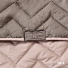 Покривало стьобане двостороннє ЛЮКС TM IDEIA 240 x 260 см сірий/беж