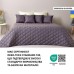Покривало стьобане двостороннє Стиль Cube TM IDEIA 210 x 240 см шоколад/беж