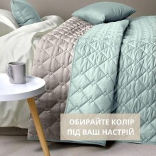 Покрывало Стиль Cube 180 x 210 мята/св.сірий