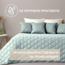 Покрывало Стиль Cube 180 x 210 мята/св.сірий