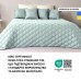 Покрывало Стиль Cube TM IDEIA 210 x 240 см мята/св.сірий