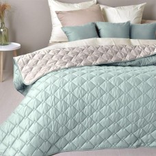 Покрывало Стиль Cube TM IDEIA 210 x 240 см мята/св.сірий