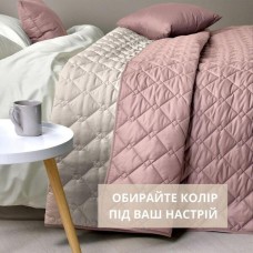 Покрывало Стиль Cube TM IDEIA 140 x 210 см пудра/св.сірий