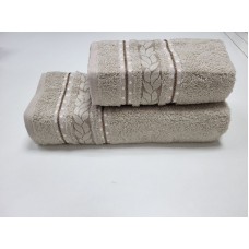 Рушники махрові 2 шт VIP COTTON FILIZ, беж