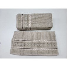 Рушники махрові 2 шт VIP COTTON FILIZ, беж Рушники махрові 2 шт VIP COTTON FILIZ, беж
