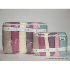 Рушники махрові Gulcan Cotton Жаккард Lux 50 x 90 (Daisy Sacakli)