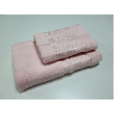 Рушники махрові VIP COTTON ROWAN, рожевий