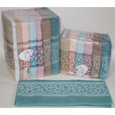 Рушники махрові жакардові Cestepe Cotton Delux 70 x 140 (Essen)