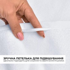 Рушник махровий для рук та обличчя, 50 x 90 см, щільність 600 г/м2, білий, ТМ IDEIA