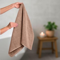 Рушник махровий для рук та обличчя, 50 x 90 см, щільність 600 г/м2, бежевий, ТМ IDEIA