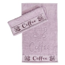 Рушник Parisa 30 x 50 coffee ліловий