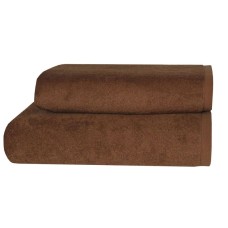 Рушник банний махровий 70 x 140 см Parisa Flat Cotton, H-500 коричневий, ТМ Parisa Home