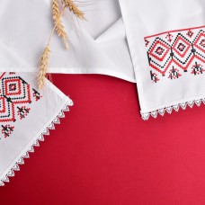 Рушник серветки з українським орнаментом Ideia 40 x 140 см з мереживом