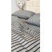 Постільна білизна Style Washed Cotton, варена бавовна, сіра в чорну смужку Постільна білизна Style Washed Cotton, варена бавовна, сіра в чорну смужку