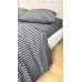 Постільна білизна Style Washed Cotton, варена бавовна, сіра в чорну смужку Постільна білизна Style Washed Cotton, варена бавовна, сіра в чорну смужку