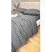 Постільна білизна Style Washed Cotton, варена бавовна, сіра в чорну смужку Постільна білизна Style Washed Cotton, варена бавовна, сіра в чорну смужку