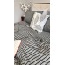 Постільна білизна Style Washed Cotton, варена бавовна, сіра в чорну смужку Постільна білизна Style Washed Cotton, варена бавовна, сіра в чорну смужку