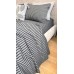 Постільна білизна Style Washed Cotton, варена бавовна, сіра в чорну смужку Постільна білизна Style Washed Cotton, варена бавовна, сіра в чорну смужку