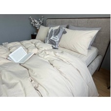 Постільна білизна Creamy Beige W1361, варена бавовна, Washed Cotton Постільна білизна Creamy Beige W1361, варена бавовна, Washed Cotton