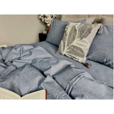 Постільна білизна Jeans Washed Cotton, варена бавовна, м’який джинсовий колір Постільна білизна Jeans Washed Cotton, варена бавовна, м’який джинсовий колір