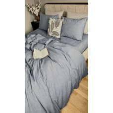 Постільна білизна Jeans Washed Cotton, варена бавовна, м’який джинсовий колір Постільна білизна Jeans Washed Cotton, варена бавовна, м’який джинсовий колір