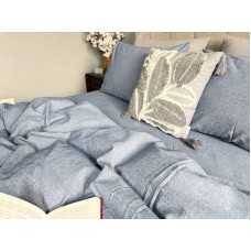 Постільна білизна Jeans Washed Cotton, варена бавовна, м’який джинсовий колір
