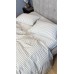 Постільна білизна Magic Washed Cotton, варена бавовна в тонку чорну смужку