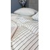 Постільна білизна Magic Washed Cotton, варена бавовна в тонку чорну смужку
