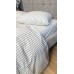 Постільна білизна Magic Washed Cotton, варена бавовна в тонку чорну смужку