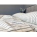 Постільна білизна Magic Washed Cotton, варена бавовна в тонку чорну смужку