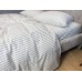 Постільна білизна Magic Washed Cotton, варена бавовна в тонку чорну смужку