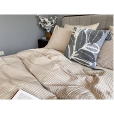 Постільна білизна Mini Bell + Creamy Beige, Washed Cotton, варена бавовна, ніжний кремовий беж Постільна білизна Mini Bell + Creamy Beige, Washed Cotton, варена бавовна, ніжний кремовий беж