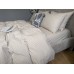 Постільна білизна Mini Bell Washed Cotton, кремова варена бавовна у тонку бежеву смужку