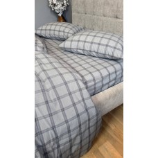 Постільна білизна Volcano Washed Cotton, варена бавовна в сіру клітку Постільна білизна Volcano Washed Cotton, варена бавовна в сіру клітку