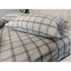 Постільна білизна Volcano Washed Cotton, варена бавовна в сіру клітку Постільна білизна Volcano Washed Cotton, варена бавовна в сіру клітку