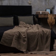 Простирадло махрове, євро 200 x 220 см, коричневий, ТМ Aisha