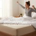 Простирадло трикотажне, 140/160 x 200 x 35 см, на гумці, сіре/беж, ТМ IDEIA