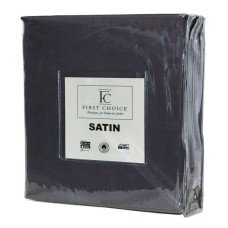 Простирадло на резинцi First Choice Сатин 160 x 200 + 2 x 50 x 70 (Anthracite)