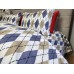 Комплект постільної білизни Ромб синій, Turkish flannel