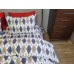 Комплект постільної білизни Ромб синій, Turkish flannel