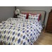 Комплект постільної білизни Ромб синій, Turkish flannel