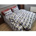 Комплект постільної білизни Ромб синій, Turkish flannel