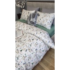 Комплект постільної білизни Різдвяний настрій, cotton підк. Цільн.