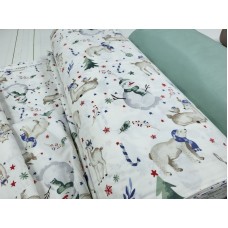 Комплект постільної білизни Різдвяний настрій, cotton підк. Цільн.