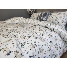 Комплект постільної білизни Різдвяний настрій UNO, cotton